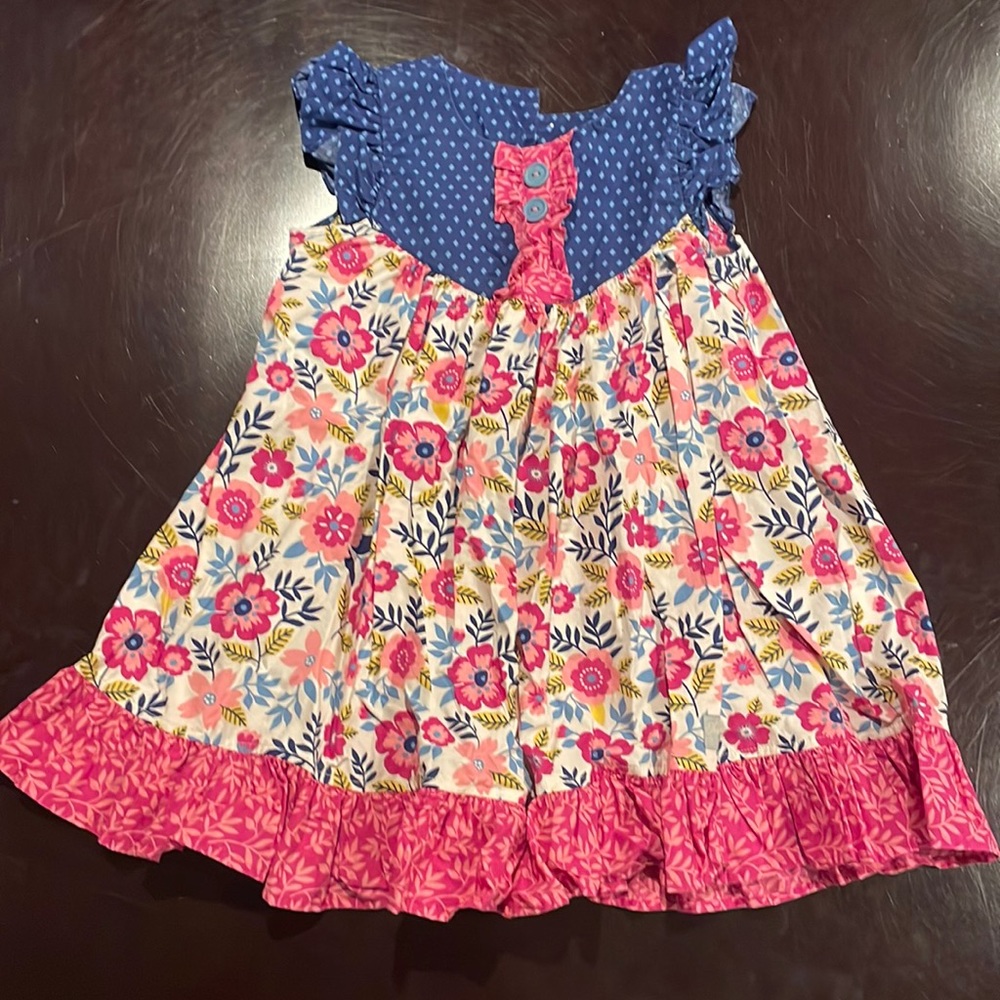 Eleanor Rose girls dress 5-6 with pockets Euc worn once